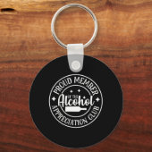 Porte-clés Drôle Sarcasme Boire Alcool Choquant (Recto)