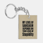 Porte-clés Drôle sarcastique dit citations célèbres (Devant gauche)