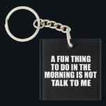 Porte-clés Drôle sarcastique provocation introvertie citation<br><div class="desc">Si vous aimez les citations sarcastiques drôles ou les grands dessins humoristiques, ce slogan original est pour vous. C'est un excellent cadeau pour votre famille, vos amis ou vous-même ! Ce design est idéal pour tous ceux qui aiment le sarcasme et l'humour. Si vous aimez cette citation drôle, découvrez d'autres...</div>