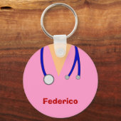 Porte-clés Drôle Scrubs Infirmières Conception Whimsical (Recto)