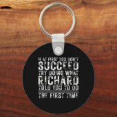 Porte-clés Drôle Si Au Début Vous N'Avez Pas Réussi Anniversa (Recto)