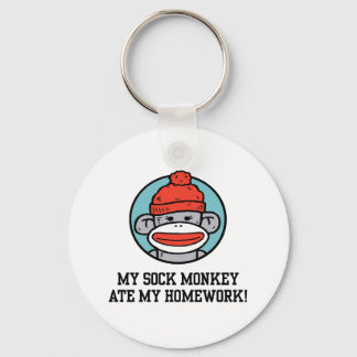 Porte-clés Drôle singe de queue
