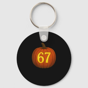 Porte-clés Drôle Six Sept 67 Halloween Citrouille Jackolanter