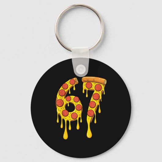 Porte-clés Drôle Six Sept Zza 67 Numéro (Recto)