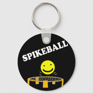 Porte-clés Drôle Spikeball Net avec Smile Face Art