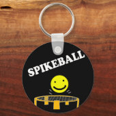 Porte-clés Drôle Spikeball Net avec Smile Face Art (Recto)