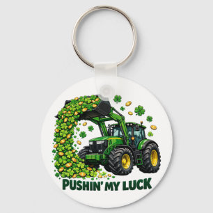 Porte-clés Drôle St. Patrick's Day tracteur drôle