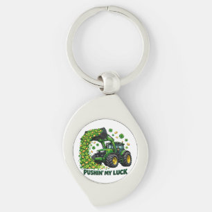 Porte-clés Drôle St. Patrick's Day tracteur drôle