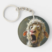 Porte-clés Drôle Surpris Mouton Mouton Whimsical Expression A (Devant)
