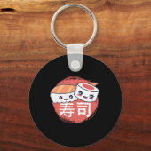 Porte-clés Drôle Sushi Dessin (Recto)