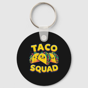 Porte-clés Drôle Taco Squad mignonne Cuisine mexicaine Amateu