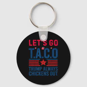 Porte-clés Drôle Taco Trump Allons-y Taco Anti-trump 4 juille
