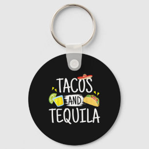 Porte-clés Drôle Tacos Et Tequila Mexicaine Sombrero Tee Cade