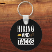 Porte-clés drôle Tacos Randonnée Et Tacos (Recto)
