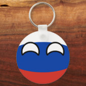 Porte-clés Drôle Trending Geeky Russia Countryball (Recto)