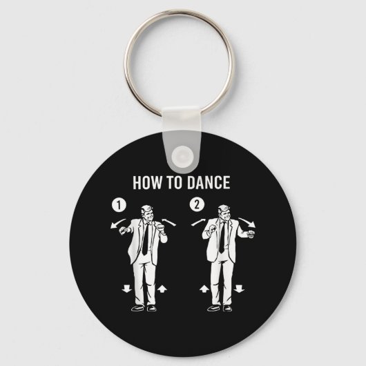 Porte-clés Drôle Trump Danse Comment Danse (Recto)