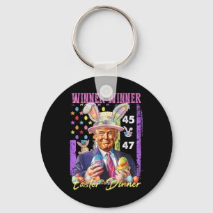 Porte-clés Drôle Trump Gagnante de Pâques Dîner de Pâques Rab
