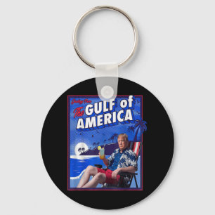 Porte-clés Drôle Trump Golfe Des États-Unis