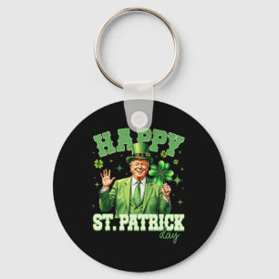 Porte-clés Drôle Trump St Patrick's Day Chanceux Shamrock Ire