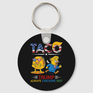 Porte-clés Drôle Trump Taco Trump Toujours Abandonne 9
