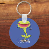 Porte-clés Drôle Vénus dessin animé de piège à mouches (Recto)