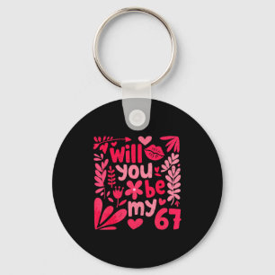 Porte-clés Drôle Veux-tu être mon Saint-Valentin 67 Boho Flor