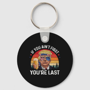 Porte-clés Drôle Vintage 4 juillet Donald Trump Qui Me Boit