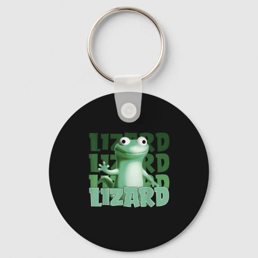 Porte-clés Drôle Weirdcore Animal Femmes Hommes Lizard Lizard (Recto)