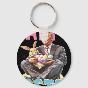 Porte-clés Drôles de Pâques de Trump Lapin Œufs Joyeuses Pâqu