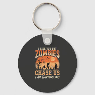 Porte-clés Drôles de zombies Halloween nous poursuivent Desig