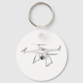 Porte-clés Drone en blanc (Recto)