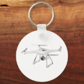 Porte-clés Drone en blanc (Recto)