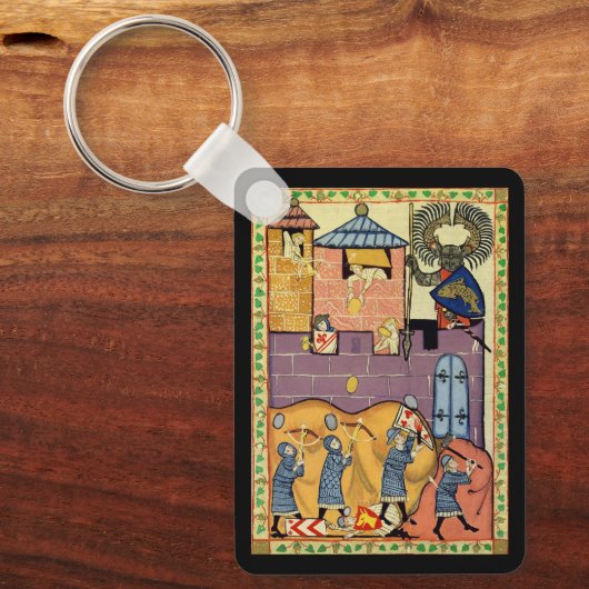 Porte-clés Dropping Rocks, Manesse de Codex du XIVe siècle (Recto)