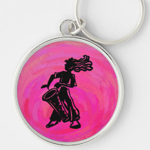 Porte-clés Drum Boogie Nights New York Hot Pink