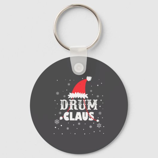 Porte-clés Drum Claus Santa Christmas Drummer Long Sleeve  (Recto)