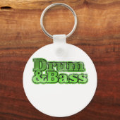 Porte-clés Drum et Bass Green (Recto)