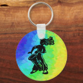 Porte-clés Drum New York Boogie Nights Rainbow (Recto)