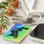 Porte-clés Drum New York Boogie Nights Rainbow (Devant droit)