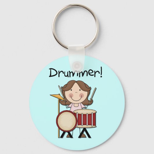Porte-clés Drummer - Chemises et cadeaux féminins (Recto)
