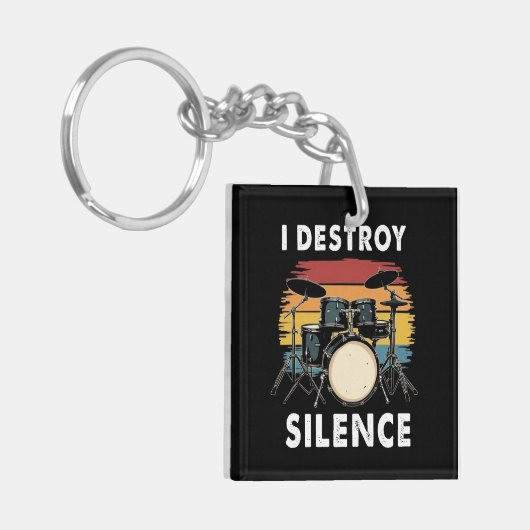 Porte-clés Drummer I Destruction Silence Drum (Devant gauche)