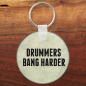 Porte-clés Drummers Bang Harder Funny Drum Head Porte - clé (Recto)