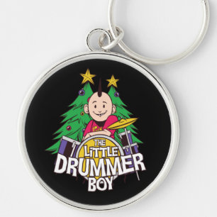 Porte-clés Drums drôles de conception de Noël pour garçon bat