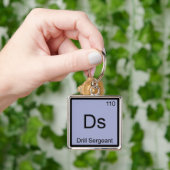 Porte-clés Ds - Sergent d'Exercice Chimie Élément Symbole Tee (main)