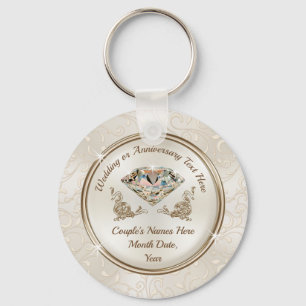 Porte-clés Du 75e au 60e anniversaire du Mariage Faveurs