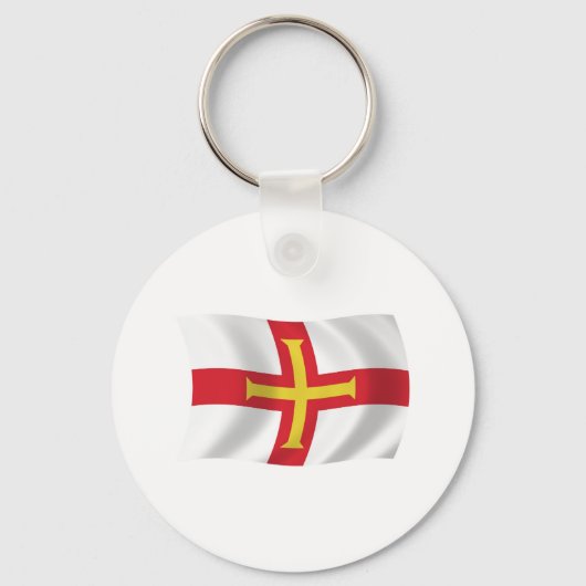 Porte-clés du drapeau de Guernesey (Recto)