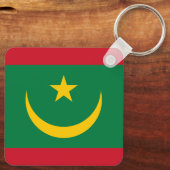 Porte-clés du drapeau de la Mauritanie (Verso)