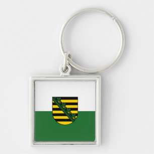 Porte-clés du drapeau de Saxe