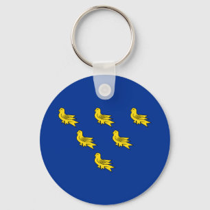 Porte-clés du drapeau du Sussex