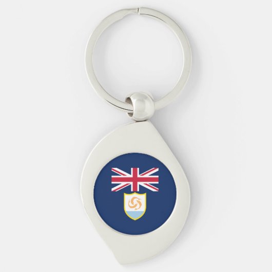 Porte-clés du drapeau patriotique d'Anguilla (Devant)