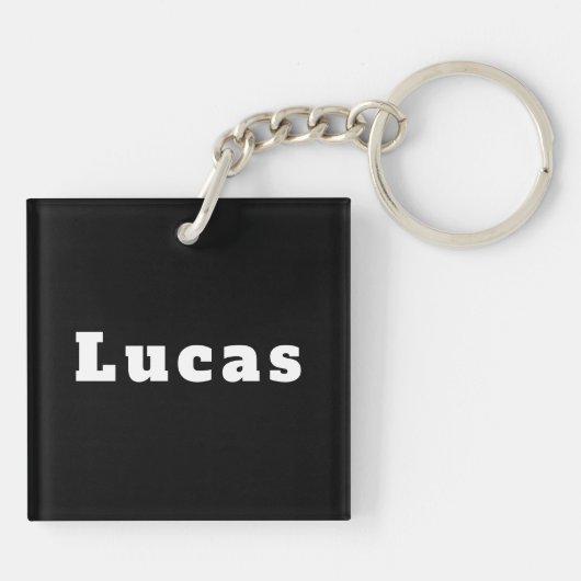 Porte-clés du nom de Lucas (Dos)